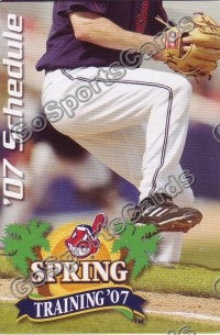 2007 Cleveland Indians Spring Training Pocket Schedule