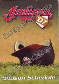 2007 Cleveland Indians Pocket Schedule