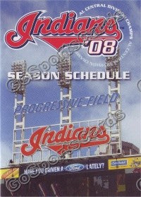 2008 Cleveland Indians B Pocket Schedule