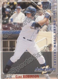 2011 Omaha Storm Chasers Clint Robinson