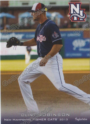 2013 New Hampshire Fisher Cats Clint Clinton Robinson