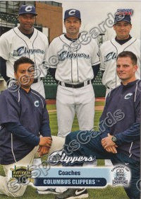 2011 Columbus Clippers Lee May Jr Mike Sarbaugh Ruben Niebla