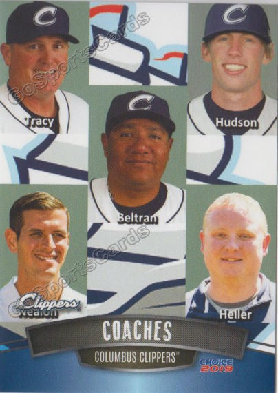 2019 Columbus Clippers Andy Tracy Rigo Beltran Kyle Hudson