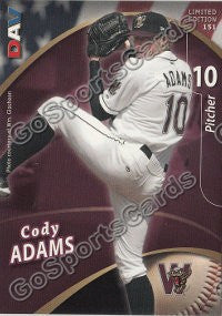 2009 Wisconsin Timber Rattlers DAV Cody Adams