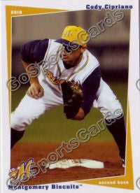 2010 Montgomery Biscuits Cody Cipriano