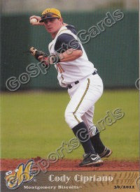 2011 Montgomery Biscuits Cody Cipriano