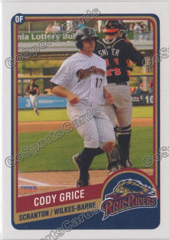 2013 Scranton Wilkes Barre RailRiders Cody Grice