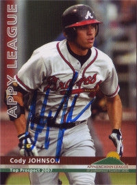 Cody Johnson 2007 Appalachian League Top Prospect (Autograph)