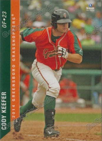 2014 Greensboro Grasshoppers Cody Keefer