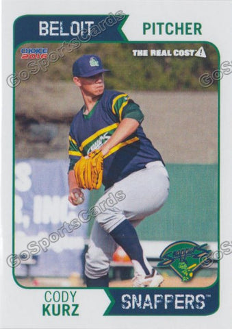 2016 Beloit Snappers Cody Kurz