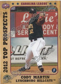 2012 Carolina League Top Prospects Cody Martin