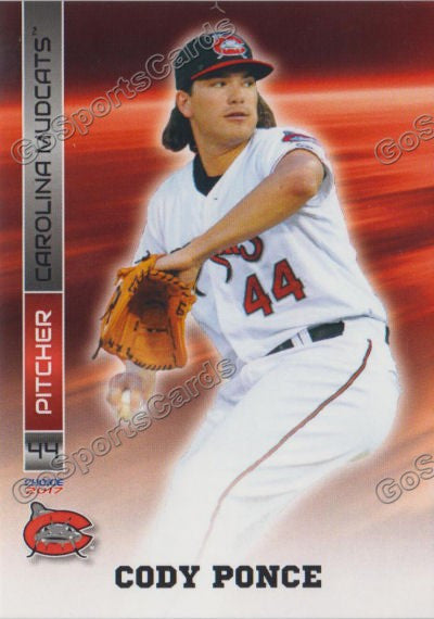 2017 Carolina Mudcats Cody Ponce