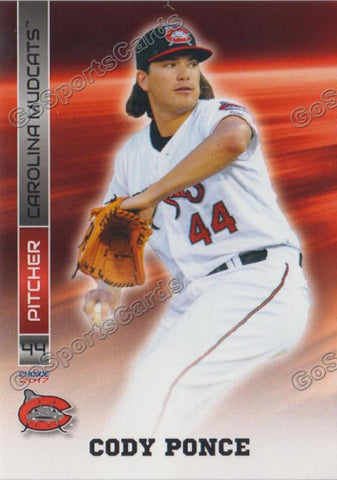 2017 Carolina Mudcats Cody Ponce