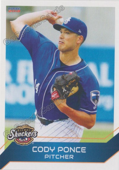 2018 Biloxi Shuckers Cody Ponce