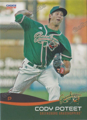 2016 Greensboro Grasshoppers Cody Poteet