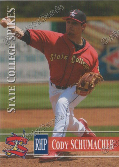 2014 State College Spikes Cody Schumacher