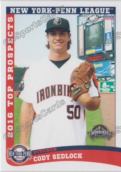 2016 New York Penn League Top Prospect NYPL Cody Sedlock