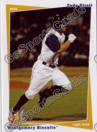 2010 Montgomery Biscuits Cody Strait
