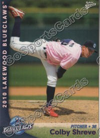 2010 Lakewood BlueClaws Colby Shreve