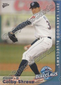 2011 Lakewood BlueClaws Colby Shreve