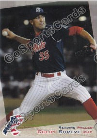 2012 Reading Phillies 2nd Colby Shreve
