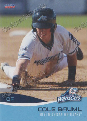2017 West Michigan Whitecaps Cole Bauml