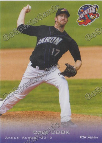 2013 Akron Aeros Cole Cook