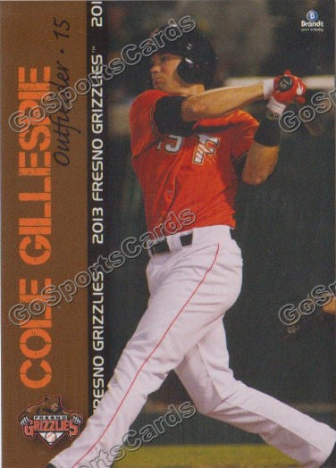 2013 Fresno Grizzlies Cole Gillespie