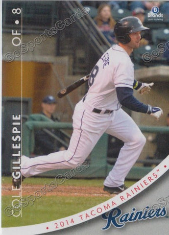 2014 Tacoma Rainiers Cole Gillespie