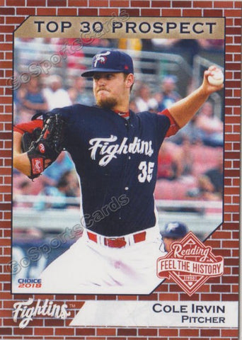 2018 Reading Fightins Top 30 Prospect Cole Irvin