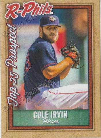 2019 Reading Fightin Phils Top 25 Prospect Cole Irvin