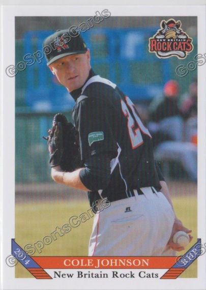 2014 New Britain Rock Cats Cole Johnson