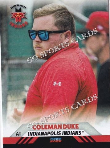 2022 Indianapolis Indians Coleman Duke