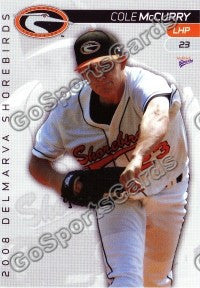 2008 Delmarva Shorebirds Cole McCurry