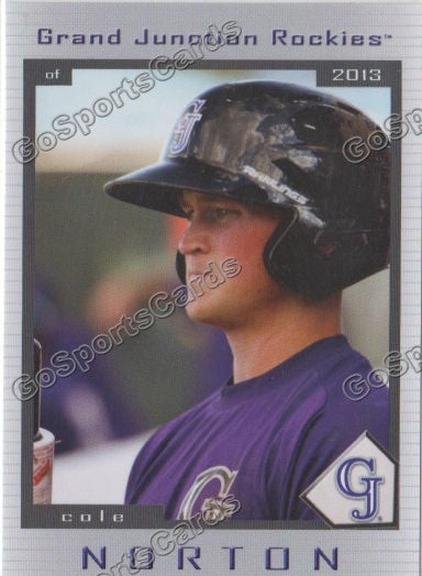 2013 Grand Junction Rockies Cole Norton