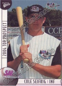 2004 South Atlantic League SAL Top Cole Seifrig