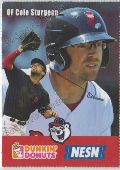 2018 Pawtucket Red Sox Dunkin Donuts SGA Cole Sturgeon