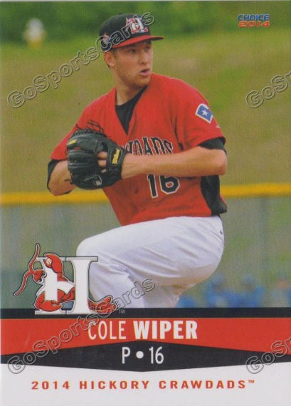 2014 Hickory Crawdads Cole Wiper