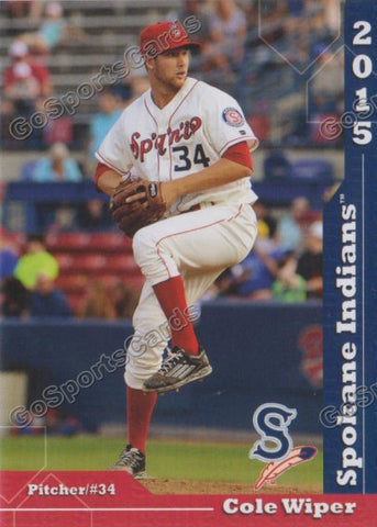 2015 Spokane Indians Cole Wiper