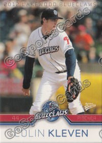 2012 Lakewood BlueClaws Colin Kleven