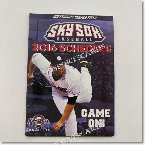 2016 Colorado Springs Sky Sox Pocket Schedule
