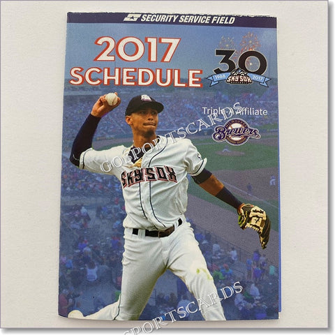 2017 Colorado Springs Sky Sox Pocket Schedule