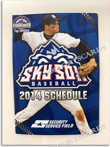 2014 Colorado Sky Sox Pocket Schedule A