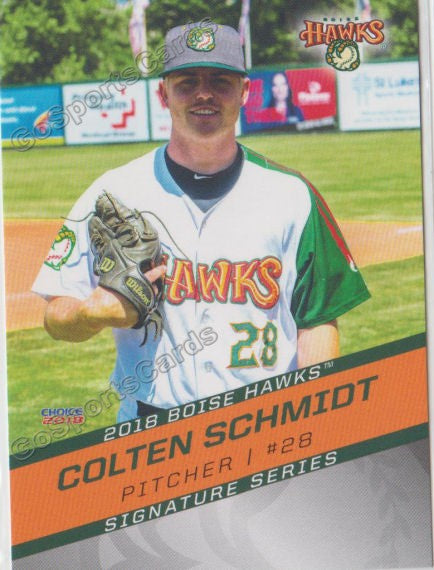 2018 Boise Hawks Colten Schmidt