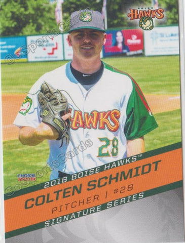 2018 Boise Hawks Colten Schmidt