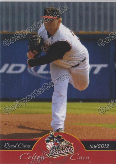 2013 Quad Cities River Bandits Colton Cain