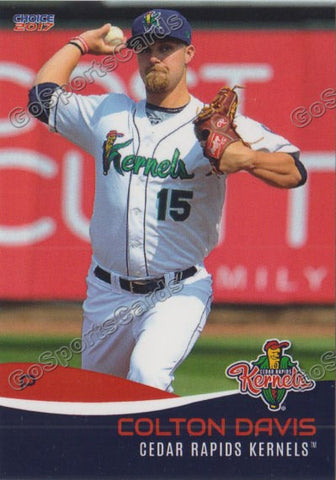 2017 Cedar Rapids Kernels Colton Davis