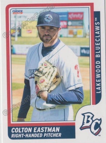 2019 Lakewood BlueClaws Colton Eastman
