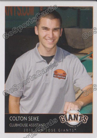 2013 San Jose Giants Colton Seike