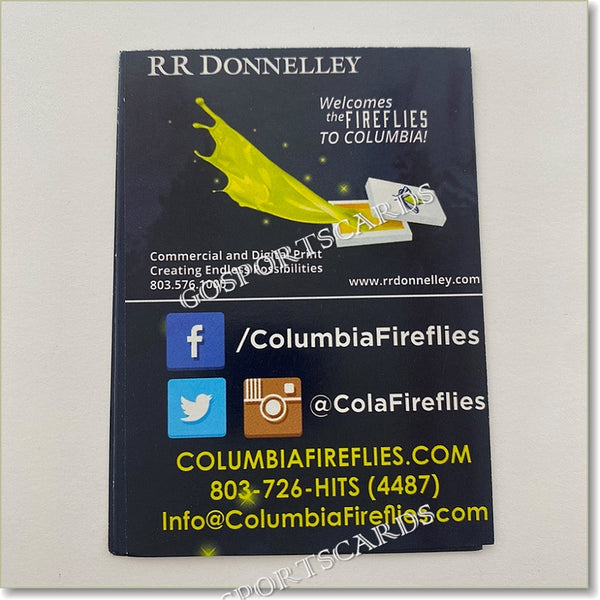 2016 Columbia Fireflies Pocket Schedule